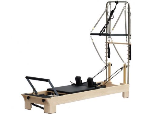 STRONGHOLD PILATES WOOD REFORMER WITH TRAPEZE