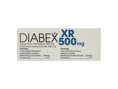 DIABEX XR / 500MG / 120TABS