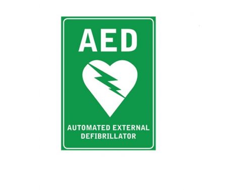 AED DEFIB WALL STICKER / EACH