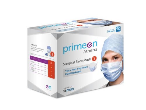ATHENA FACE MASK LEVEL-3 / WITH TIES / BOX OF 50