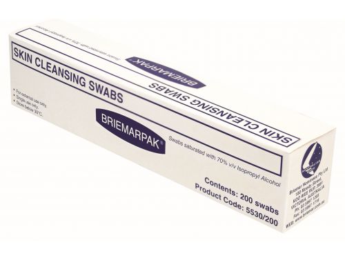 BRIEMAR ALOCHOL SWABS BOX/200