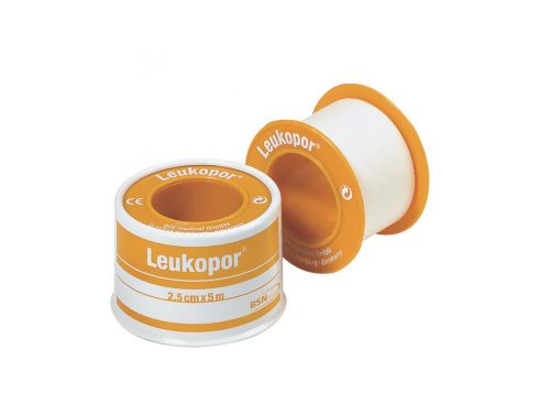 LEUKOPOR HYPOALLERGENIC / ADHESIVE / PAPER TAPE / 5M / SINGLE ROLL