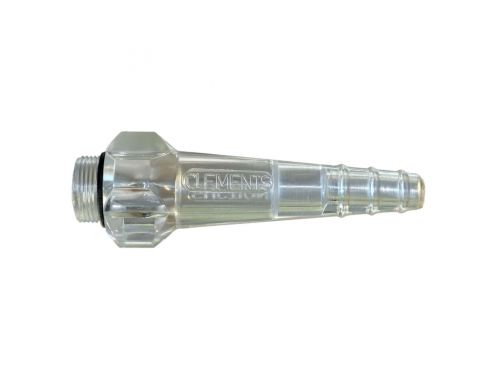 CLEMENTS CLEAR SUCTION NOZZLE / O-RING / MALE