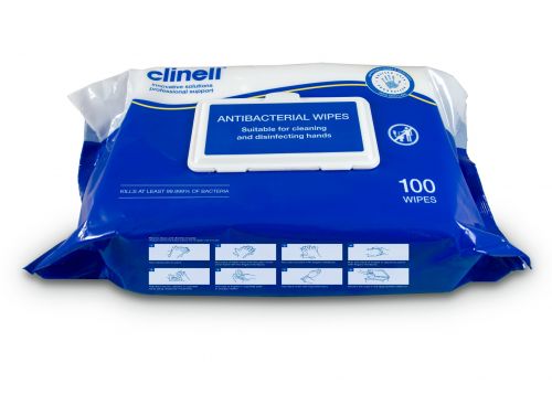 CLINELL HAND & SURFACE WIPES / PACK OF 20