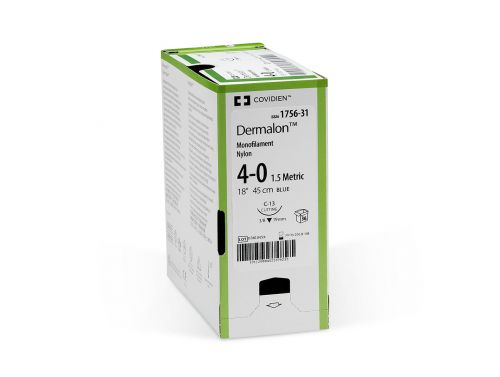 DERMALON SUTURES / 3-0 / 19MM / 45CM / RC / BOX OF 36