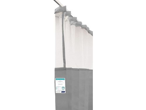 HAINES DISPOSABLE CURTAINS WITH MESH / 7.5M X 2.3M DROP (BOX OF 5) / GREY