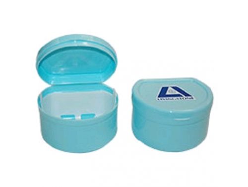 DENTURE CUP ATTACHED LID GREEN