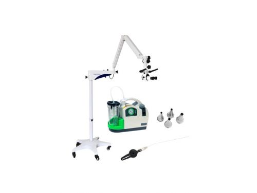EAR TOILET PACKAGE INCLUDES ALLTION YSX101 MICROSCOPE & TONGYE MC600A SUCTION UNIT & 14G SUCTION CANNULAS & GRUBER EAR SPECULUM & EAR WAX REMOVER.