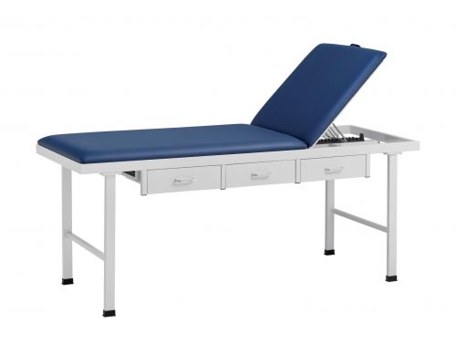 FORTRESS FIXED HEIGHT TABLE WITH DRAWERS / NAVY