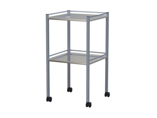 FORTRESS POWDER COATED SERIES INSTRUMENT TROLLEY / NO DRAWER / 490X490X900MM