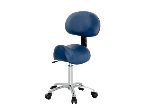FORTRESS SADDLE STOOL WITH BACK