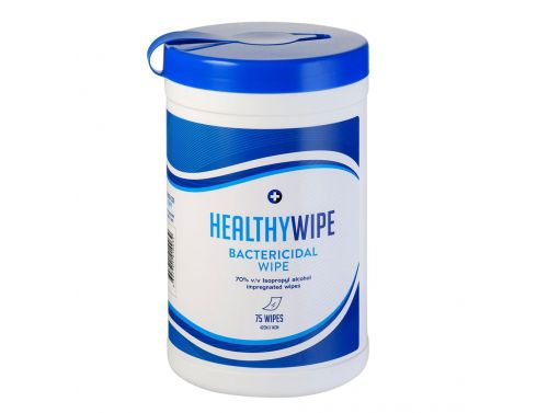 HEALTHYWIPES BACTERICIDAL MEDICAL ALCOHOL WIPES / 75 WIPES