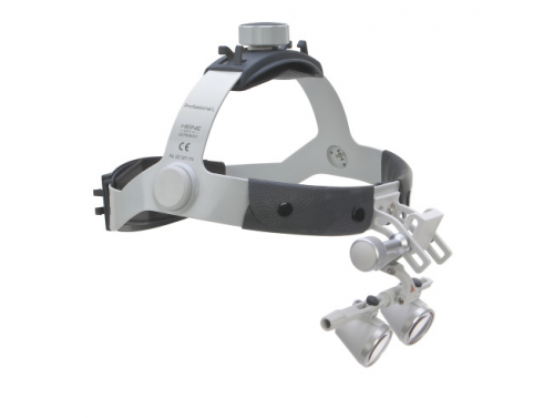 HEINE HR 2.5X OPTICS WITH I-VIEW ON PROFESSIONAL L HEADBAND (WITHOUT S-GUARD) / WORKING DISTANCE IN 420 MM