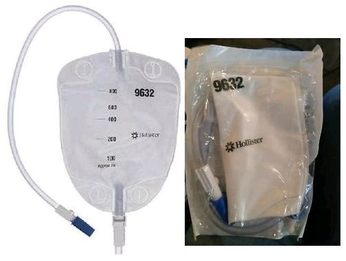 HOLLISTER LEG BAG 800ml/50cm w/strap Sterile Bx10