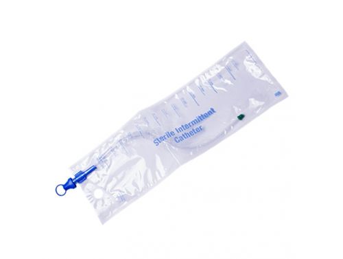 MDEVICES STANDARD INTERMITTENT CATHETER WITH GEL / 14 GUAGE WITH 1500ML BAG / EACH
