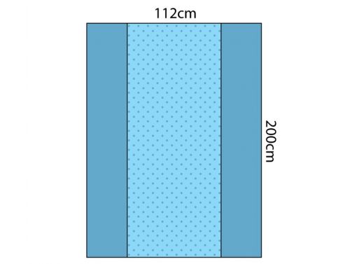 MULTIGATE BLUE PE BACK TABLE COVER WITH REINFORCEMENT / 112CM X 200CM / SMALL / EACH