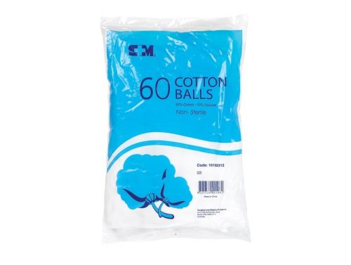 S&M COTTON WOOL BALLS 0.35G / PACK OF 60