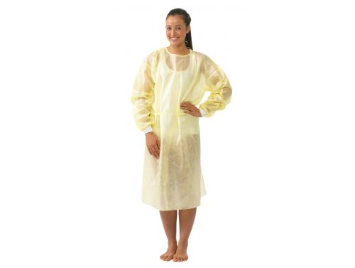 S+M ISOLATION GOWNS / NON-WOVEN / WATERPROOF CUFFED SLEEVE 