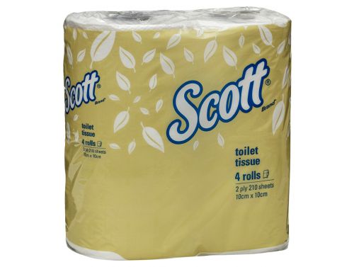 SCOTT TOILET TISSUES / CARTON OF 48 / 210 SHEETS / ROLL
