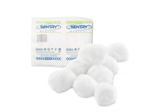 SENTRY STERILE COTTON WOOL BALLS / 50 X PACK'S OF 5