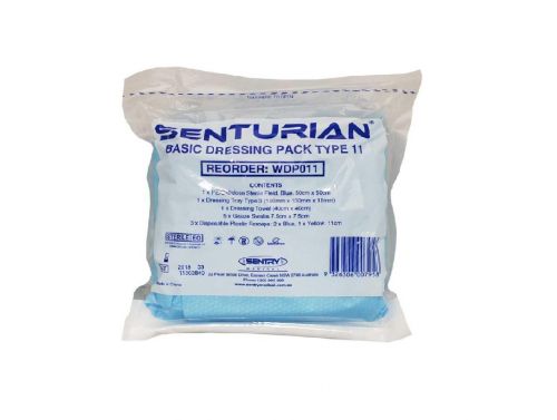 SENTURIAN TYPE 10 BASIC WOUND DRESSING PACK / STERILE (TEAR PACK) / EACH (WC340)