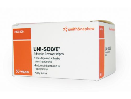 UNI-SOLVE ADHESIVE REMOVER WIPES / BOX OF 50