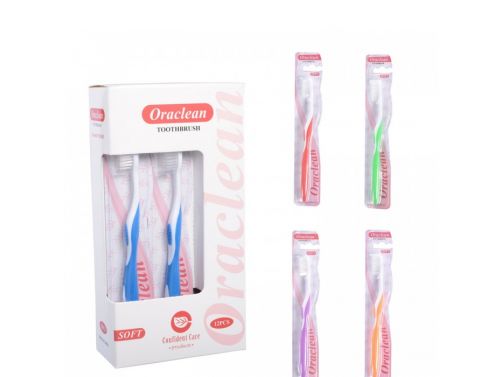 TOOTHBRUSH ORACLEAN SOFT Red / PACK 12