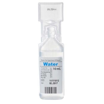 BRAUN WATER FOR INJECTION  / 10ML / BOX OF 20 photo