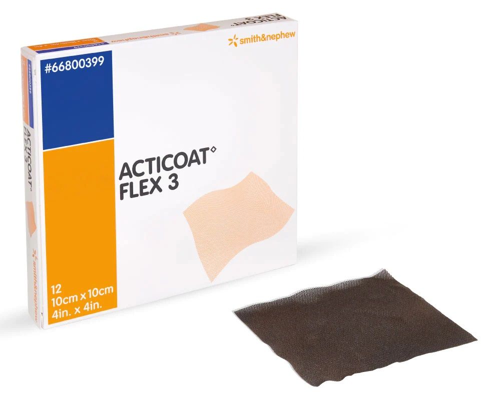 ACTICOAT FLEX 3 - 10CM X 10CM - BOX/12 photo