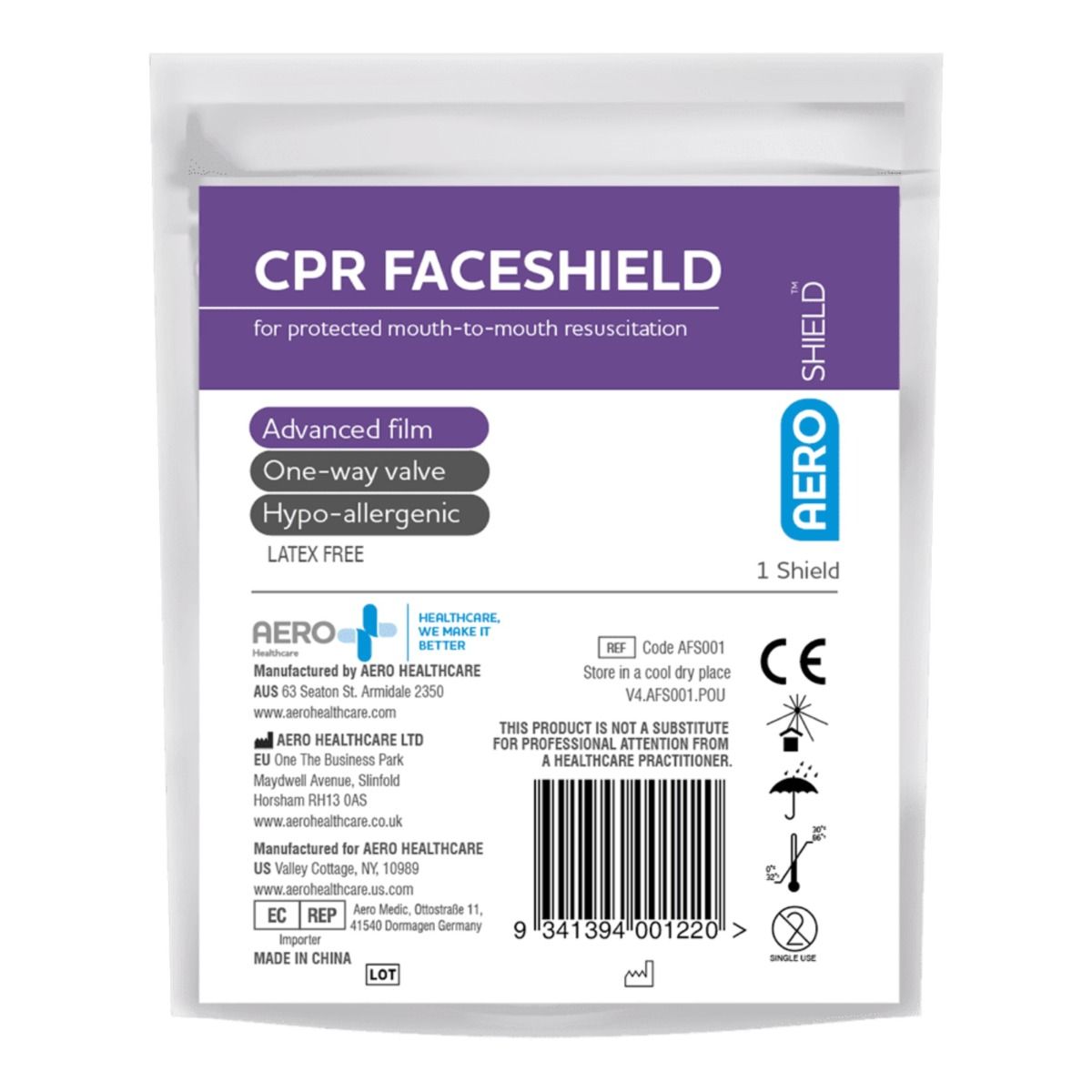 DISPOSABLE FACE SHIELD WITH ONE WAY VALVE photo