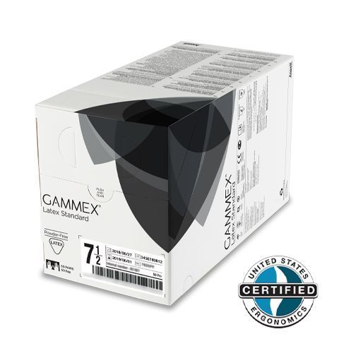 ANSELL GAMMEX LATEX STANDARD POWDER-FREE SURGICAL GLOVES photo