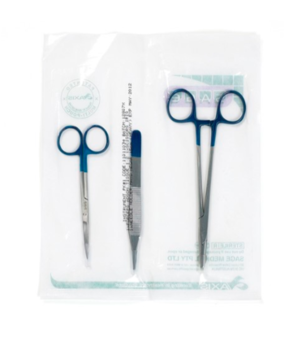 SAGE STERILE INSTRUMENT PACK #1 / SUTURE EMERGENCY PACK photo