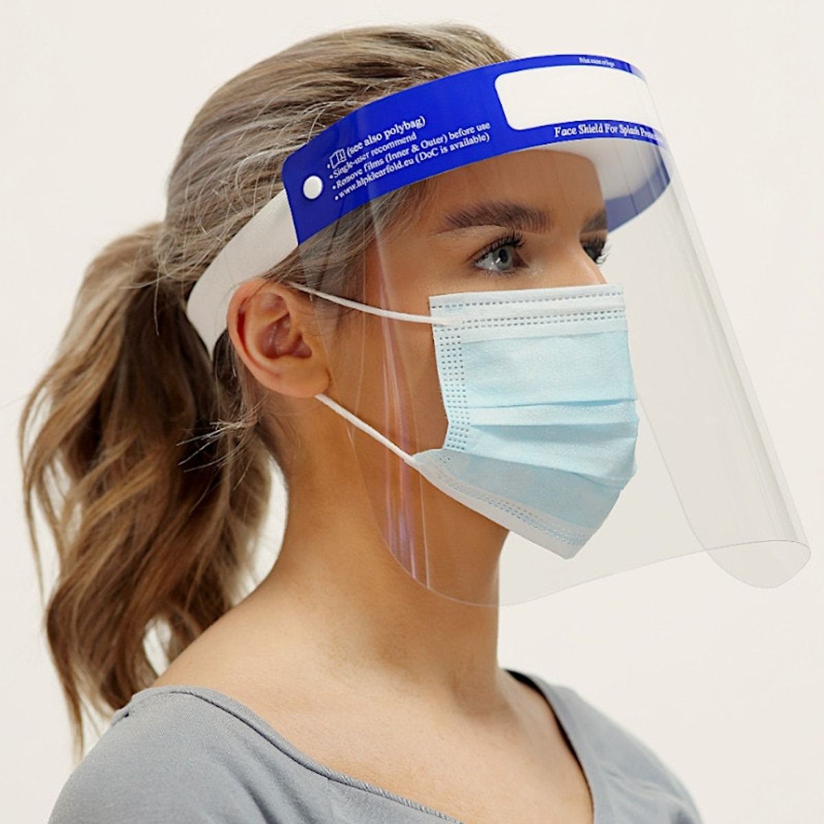 FULL FACE SHIELD DISPOSABLE ANTI FOG photo