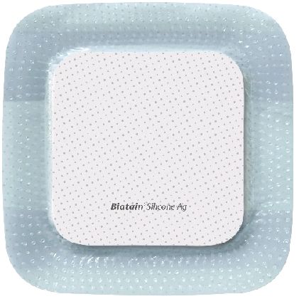 BIATAIN SILICONE AG ADH / 10 X 10CM / BOX OF 5 photo