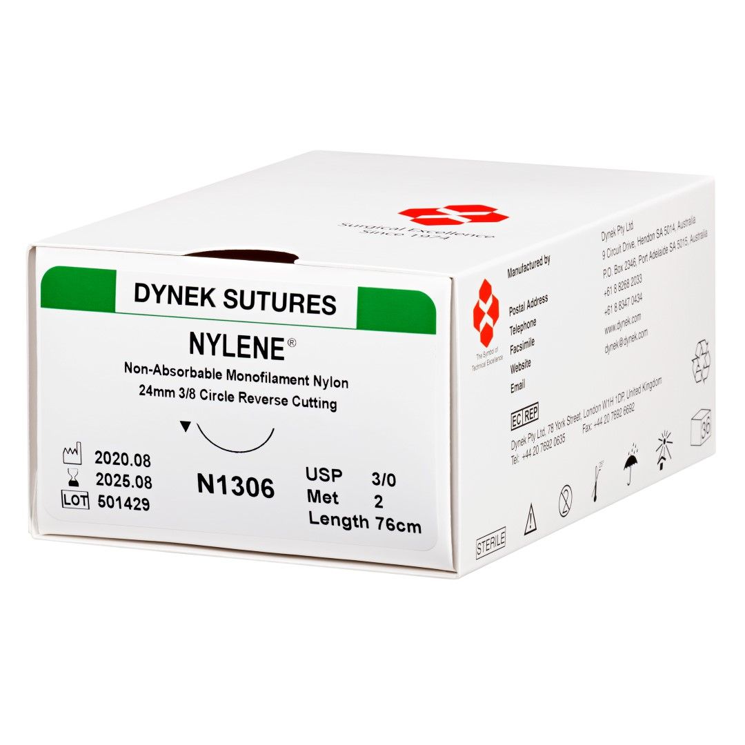 DYNEK NYLENE SUTURE NON-ABSORBABLE SYNTHETIC MONOFILAMENT photo