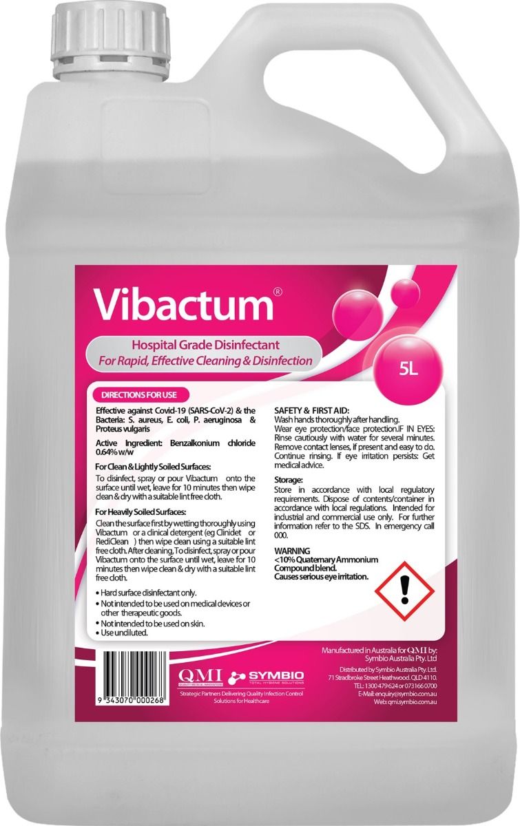 VIBACTUM SURFACE CLEANER & HOSPITAL GRADE DISINFECTANT photo