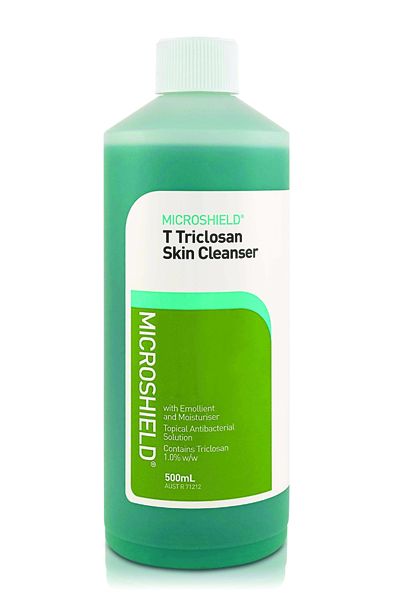 MICROSHIELD T TRICLOSAN SKIN CLEANSER WITH ANTIMICROBIAL SKIN CLEANSER WITH 1% TRICLOSAN photo