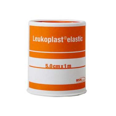 LEUKOPLAST ELASTIC / TAN / 5CM X 1M / BOX OF 12