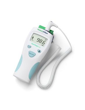 WELCH ALLYN SURETEMP PLUS ELECTRONIC THERMOMETER (MODEL 690) /  12 M ORAL PROBE WITH ORAL PROBE WELL /  NO WALL MOUNT