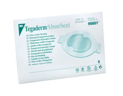 3M TEGADERM™ ABSORBENT CLEAR ACRYLIC DRESSING 