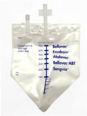 BELLOVAC DRAINAGE BAG REPLACEMENT / 700ML / BOX OF 50