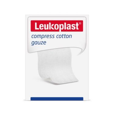 LEUKOPLAST COMPRESS / COTTON GAUZE / STERILE / T17 / 8 PLY / 10X10CM / BOX OF 50