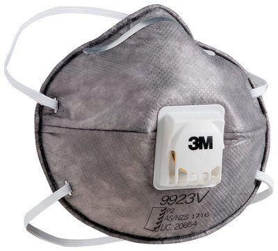 3M CUPPED PARTICULATE RESPIRATOR / P2 /WITH NUISANCE LEVEL/ ORGANIC VAPOUR RELIEF / BOX OF 10
