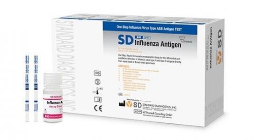 ABBOTT SD BIOLINE INFLUENZA ANTIGEN TEST RAPID FLU TEST / BOX-10