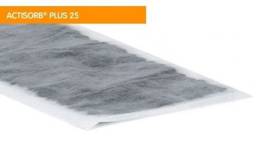 ACTISORB PLUS 25 CHARCOAL WITH SILVER DRESSING / 19CM X 10.5CM / BOX OF 10