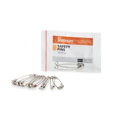 AMTECH SAFETY PINS FOR TRIANGULAR BANDAGE / 10-PACK