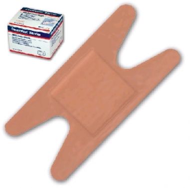 COVERPLAST CLASSIC FABRIC DRESSINGS / ANCHOR KNUCKLE DRESSING STRIPS / 7.2 X 3.8CM / BOX OF 100