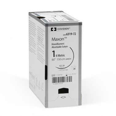 COVIDIEN MAXON POLYGYLCONATE MONOFILAMENT SYNTHETIC ABSORBABLE SUTURES 