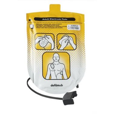 DEFIBTECH DEFIBRILLATOR PADS / ADULT SIZE / FOR LIFELINE AED AND ALIFELINE AUTO / EACH