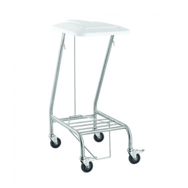 FISHER & WEBSTER SINGLE WITH FOOT OPERATED LID LINEN SKIP